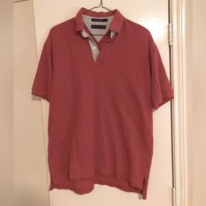 Red Tommy Hilfiger polo